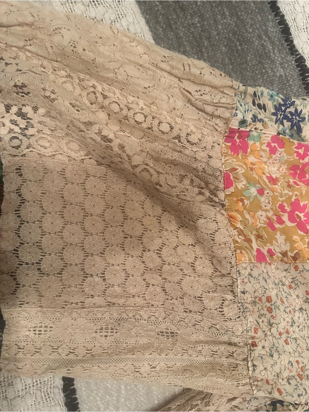 NWT YOUNG THREADS Patchwork Wide-Leg Women's Pants - Picture 5 of 8